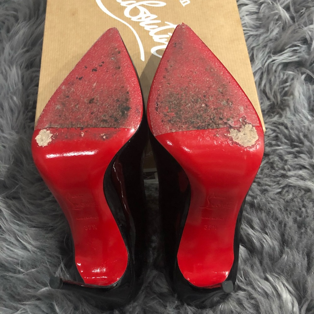Christian Louboutin pigalles 100 Black Patent - Picture 3 of 8